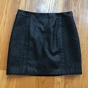 LOB vegan leather mini skirt